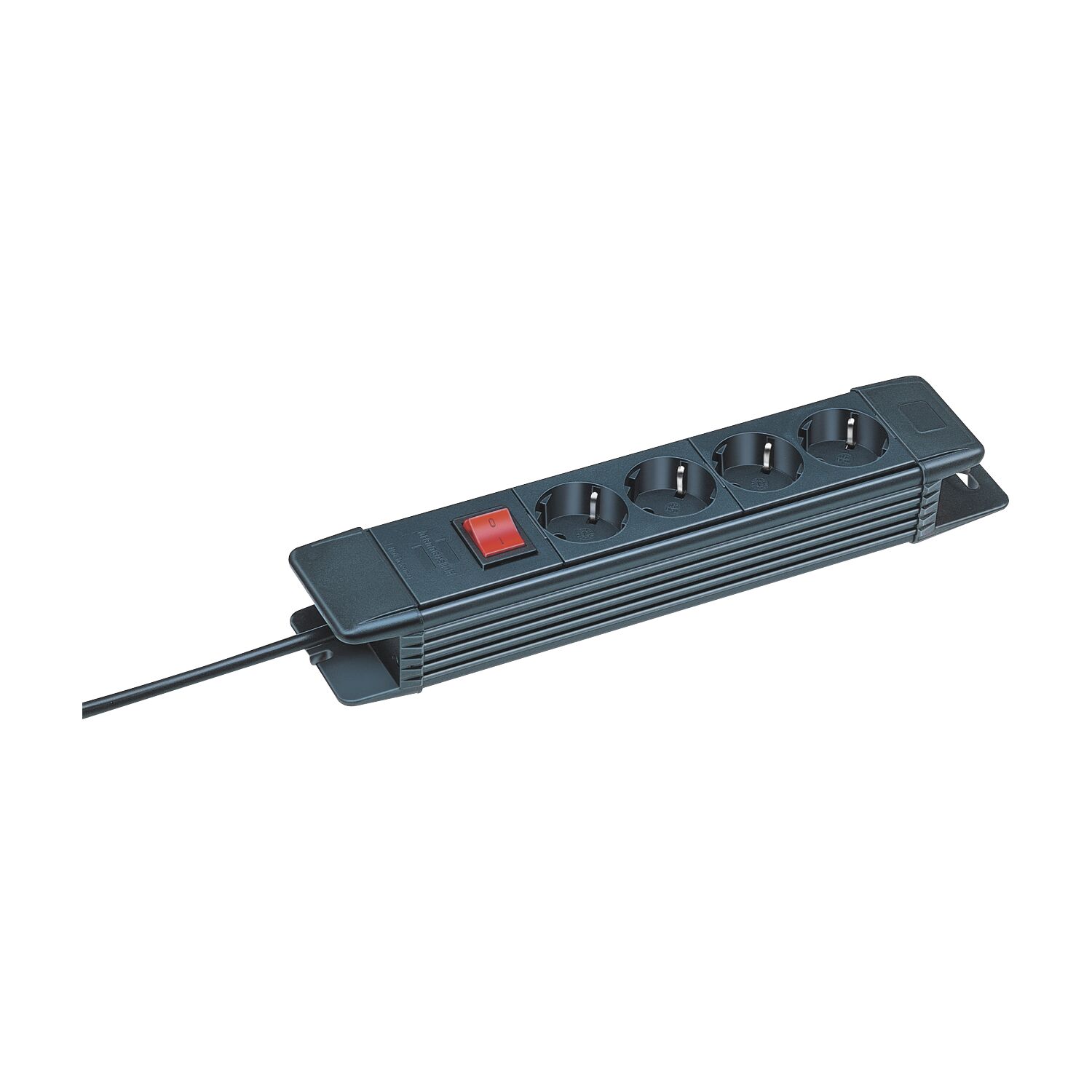 Brennenstuhl 4-fach Verteiler schwarz mit Schalter Länge 325 mm