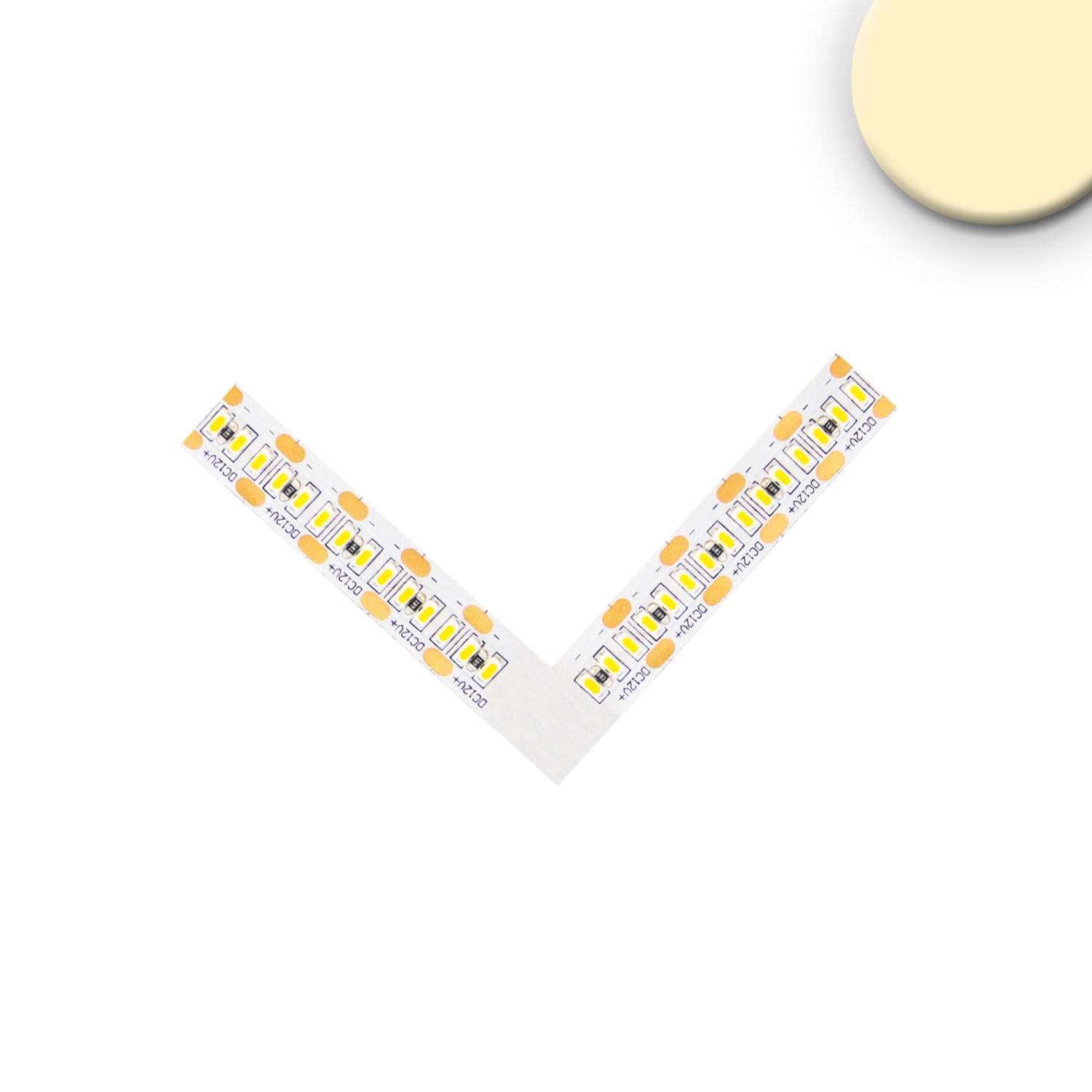 ISOLED Eckverbindung leuchtend 1W für MiniAMP Flexband 12V DC 12W IP20 3000K ISOLED Eckverbindung leuchtend 1W für MiniAMP Flexband 12V DC 12W IP20 3000K
