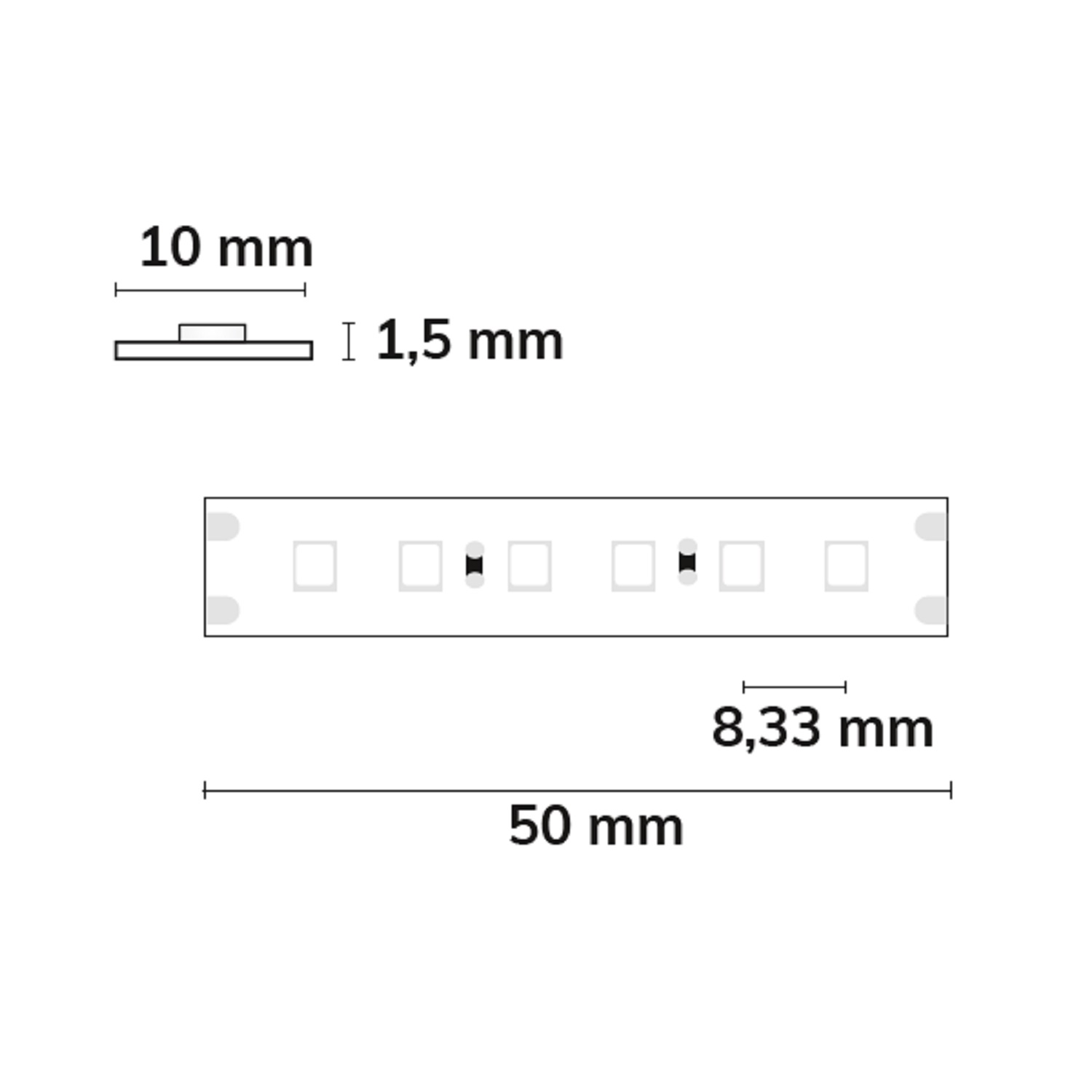 ISOLED LED CRI819/840 CCT Flexband 24V DC 10W ww | 10W nw IP20 Amber+Lime 5m Rolle 240 LED/m