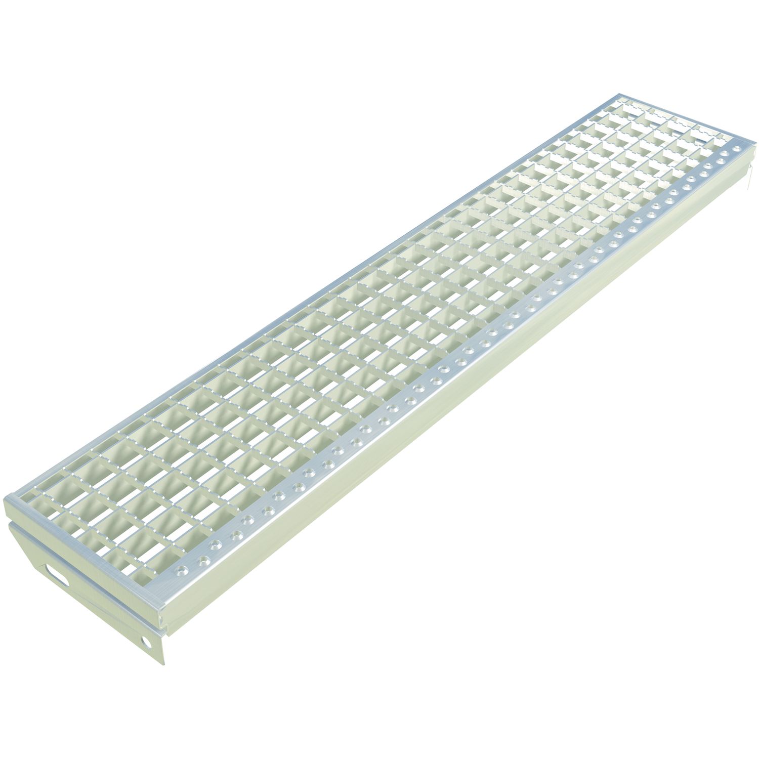 Normtreppenrost Außenmaß 1200 x 270 mm, Maschenteilung 33 x 33 mm