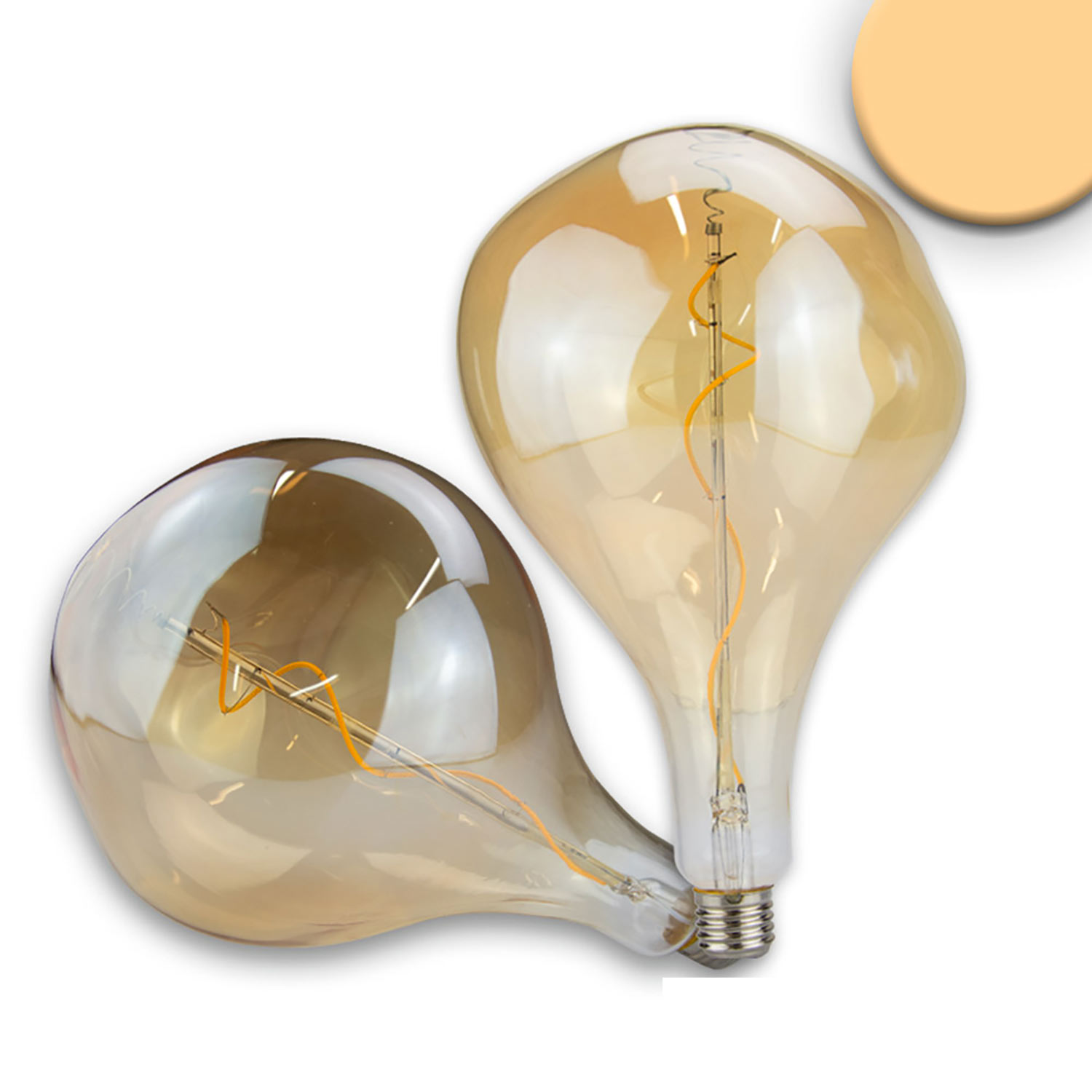 ISOLED E27 Vintage Line LED Dekobirne 165 4W ultrawarmweiß Glas amber dimmbar ISOLED E27 Vintage Line LED Dekobirne 165 4W ultrawarmweiß Glas amber dimmbar