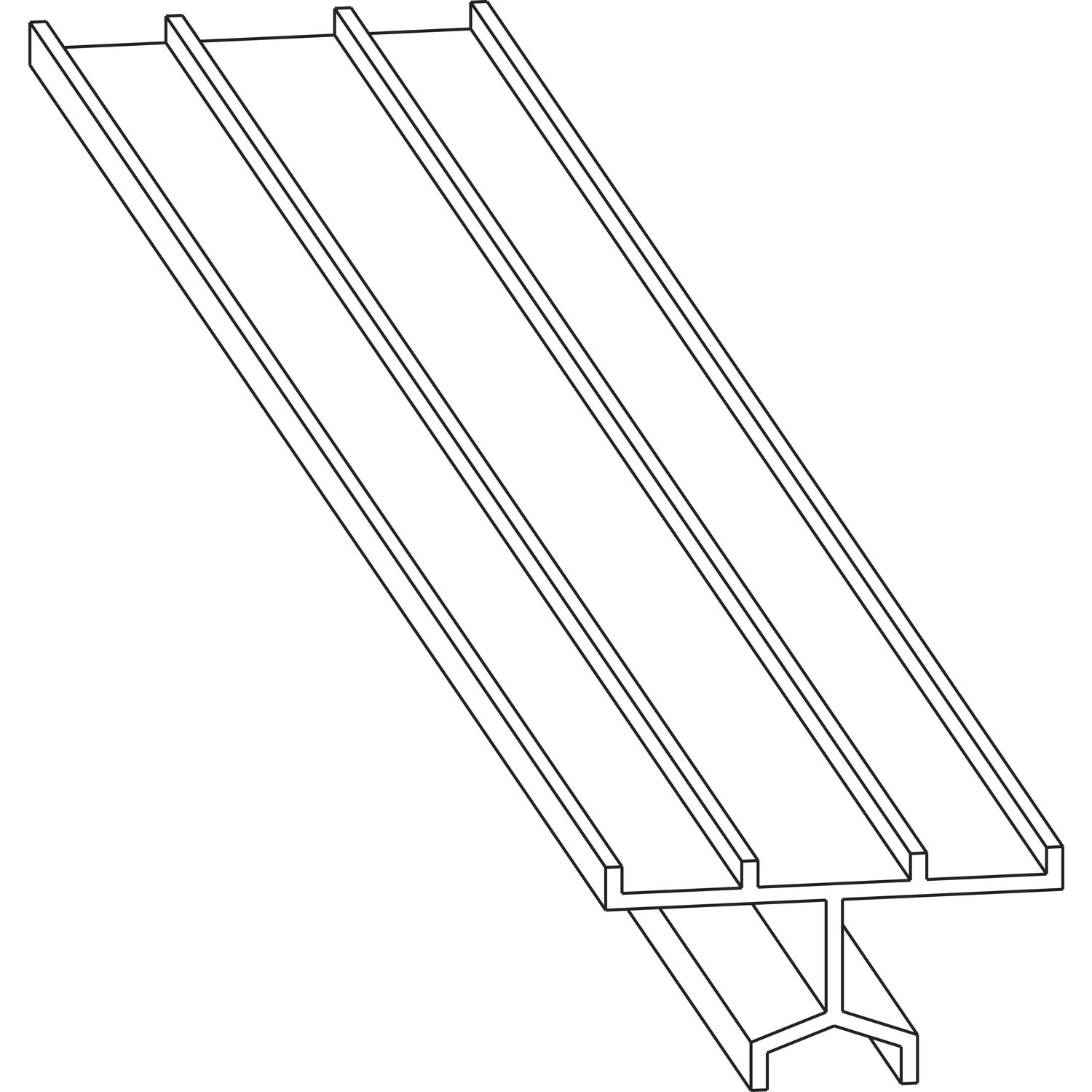 Maco #N20915 HS Führungsschiene oben universal nieder, silber, L=5000 mm (N20915)