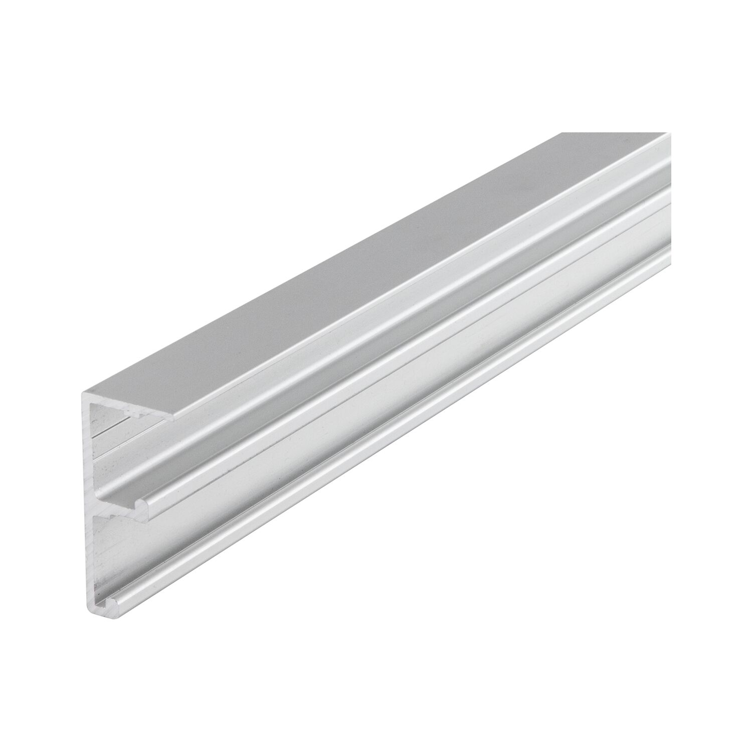 HAWA Combino 20/35 H FS Doppellaufschiene gelocht auf Maß, Aluminium eloxiert (250 mm)