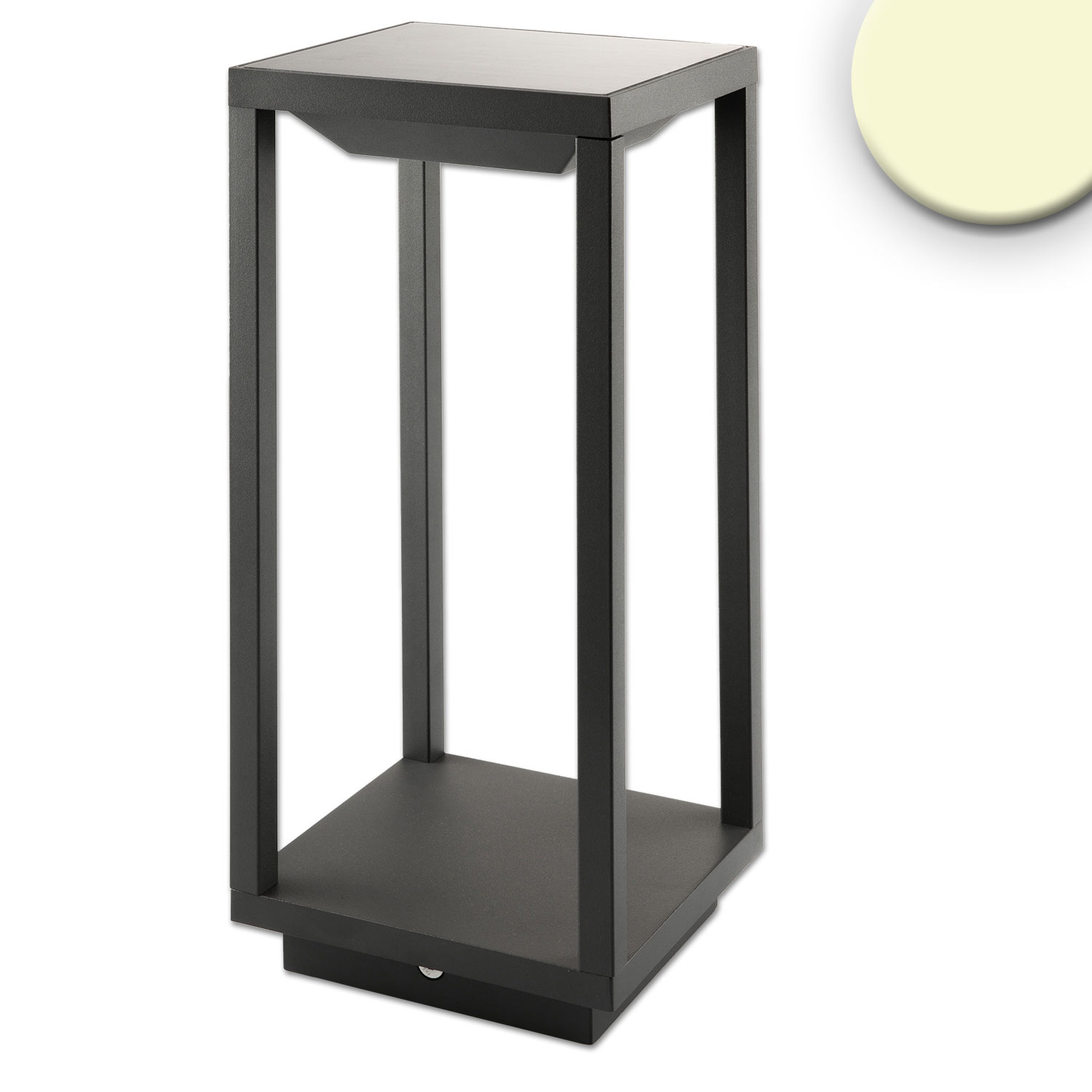 ISOLED LED SOLAR Outdoor-Leuchte PIR-Bewegungs-/Helligkeitssensor Ein+Aus 2W IP54 warmweiß