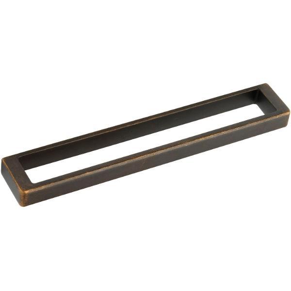 furnipart Griff Cubico Lochabstand 192mm Breite 201mm zink antik braun