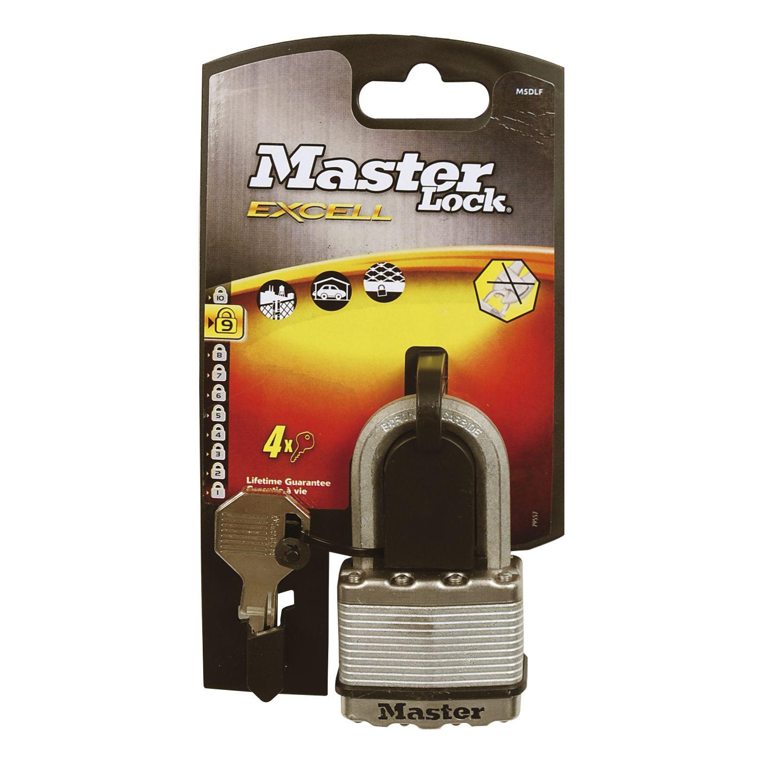 Master Lock Vorhangschloss Excell M5EURDLF 52 mm Stahl, verschiedensperrend SB