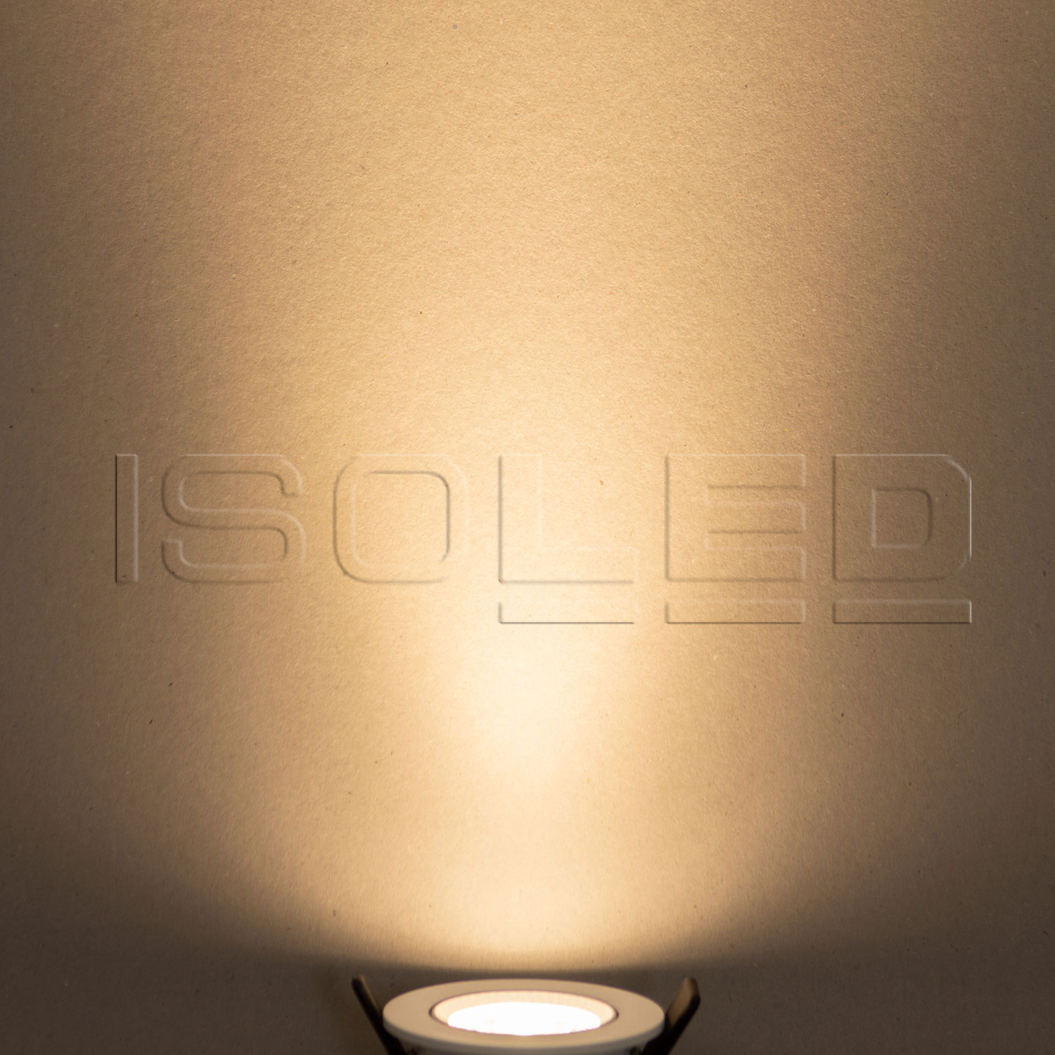 ISOLED LED Einbauleuchte Slim68 MiniAMP schwarz rund 8W 24V DC warmweiß dimmbar