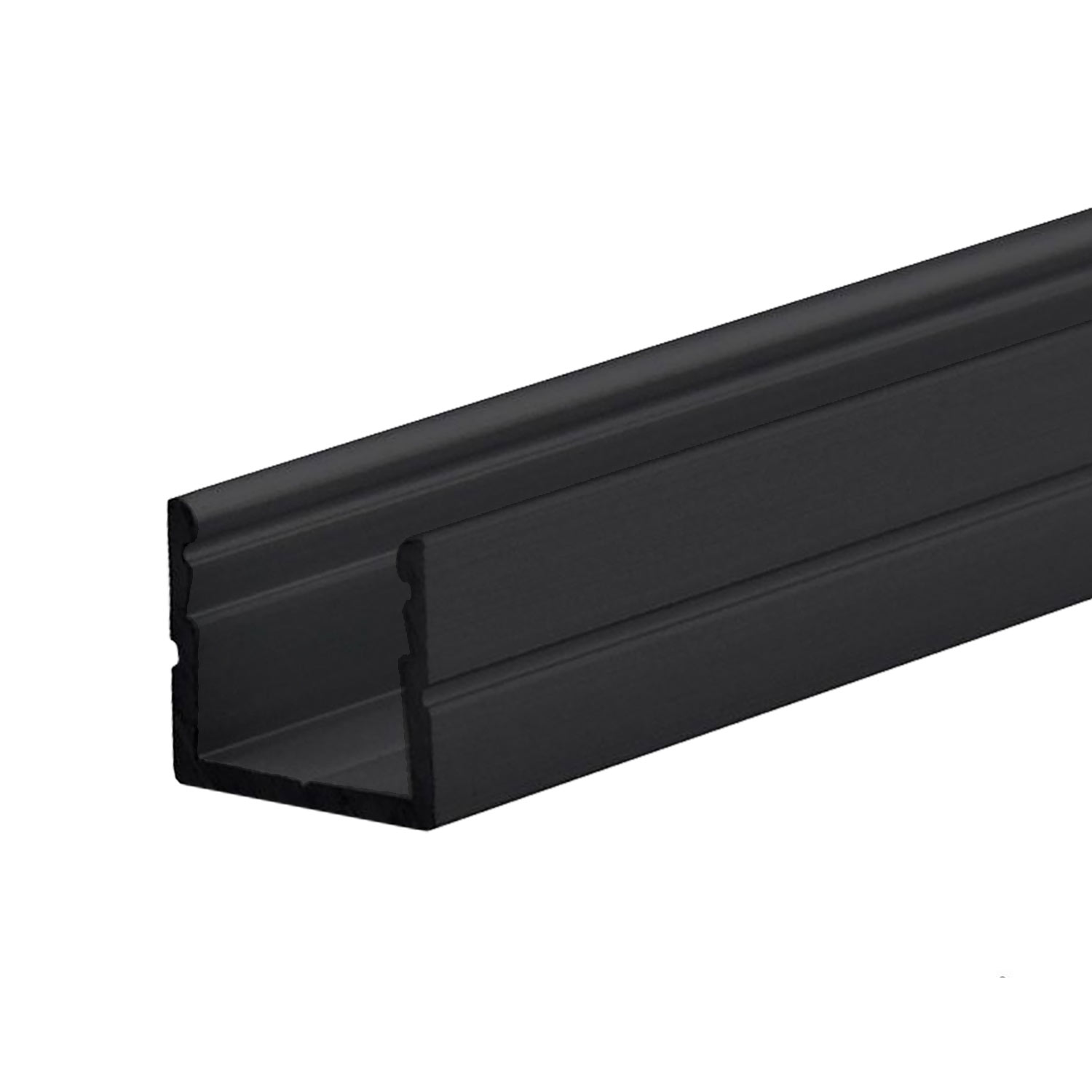 ISOLED LED Aufbauprofil SURF8 Aluminium schwarz RAL 9005 200cm