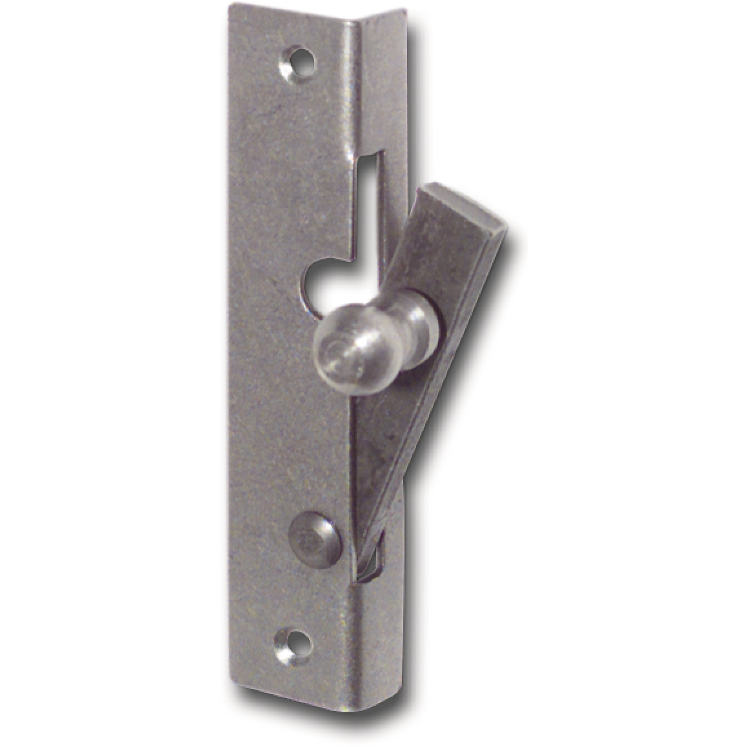 Fensterspreizel mit Eisenknopf, rechts, 50 mm, Stahl blank