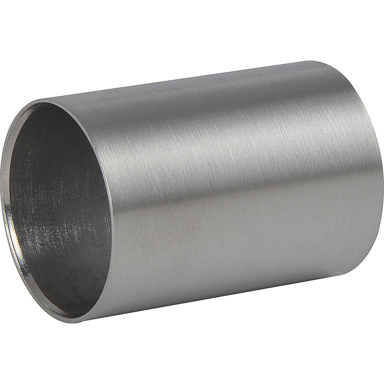 ninka Dekorhülse rund 25 mm Edelstahl gebürstet