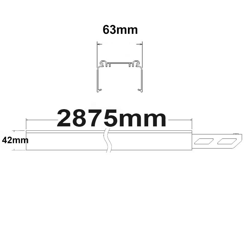 ISOLED FastFix LED Linearsystem Balkenaufnahme 3m stromführend