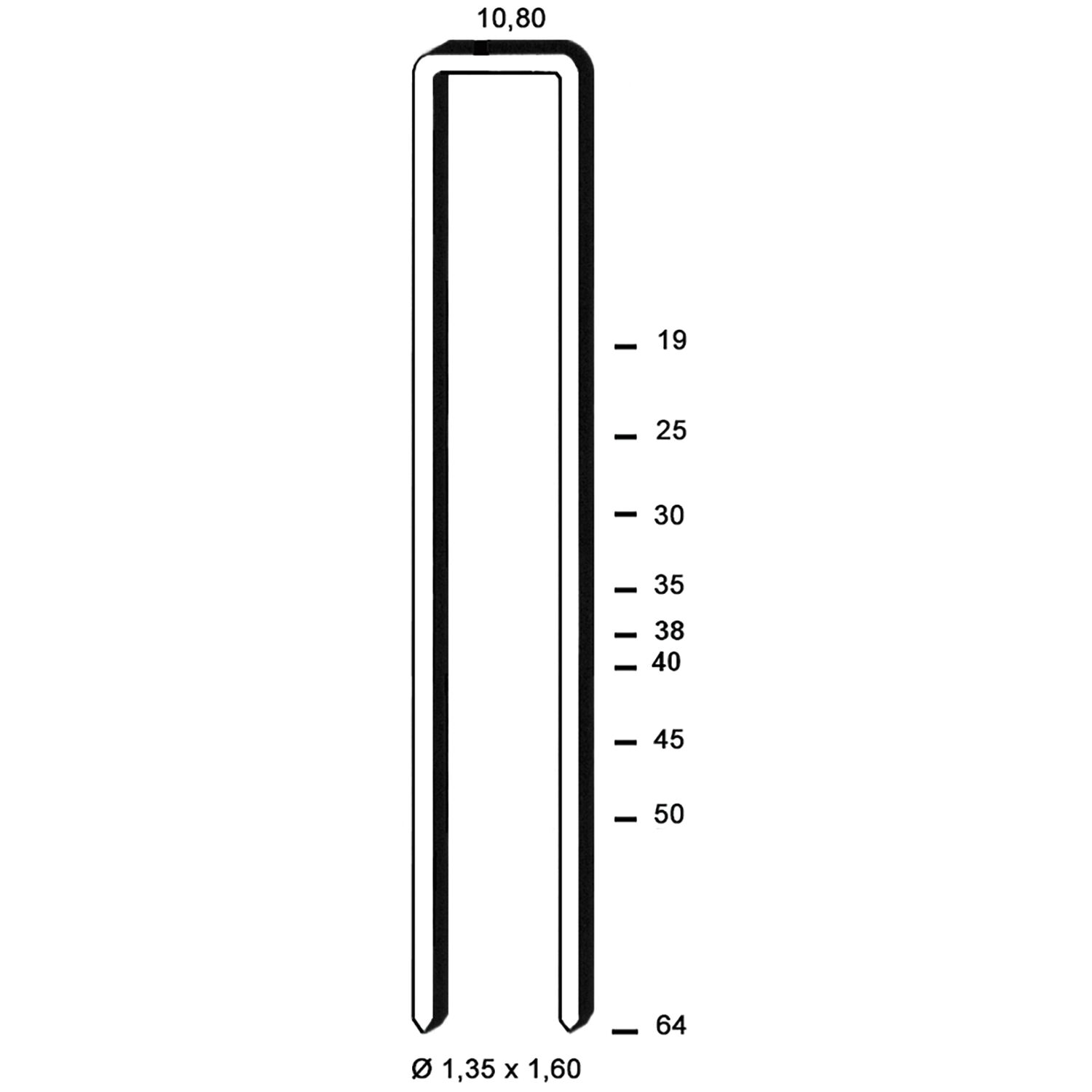 ALSAFIX Klammern Type L 40 mm aus Stahldraht verzinkt (12100 Stück) (12.1 TS)