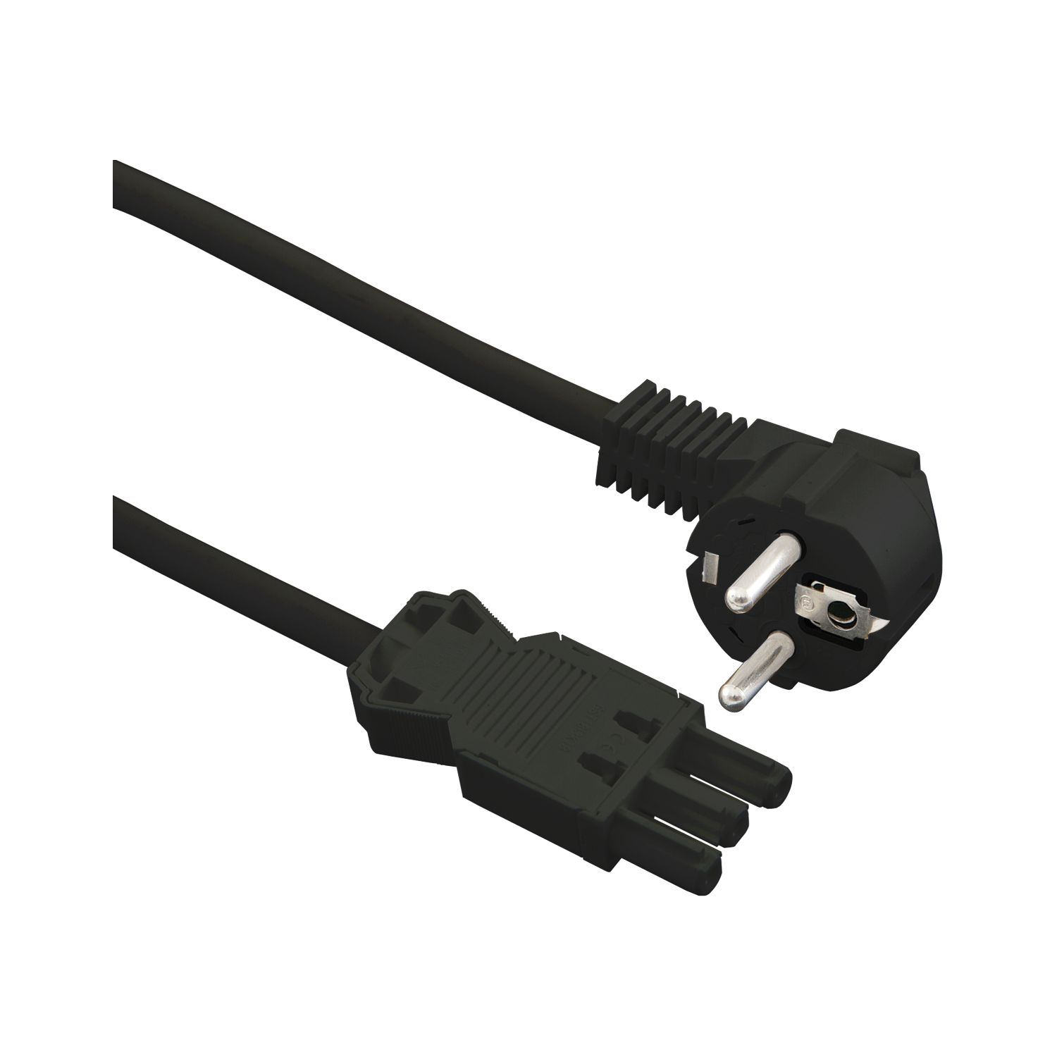 Anschlussleitung Gerätekupplung GST18/Schukostecker 2000 mm schwarz