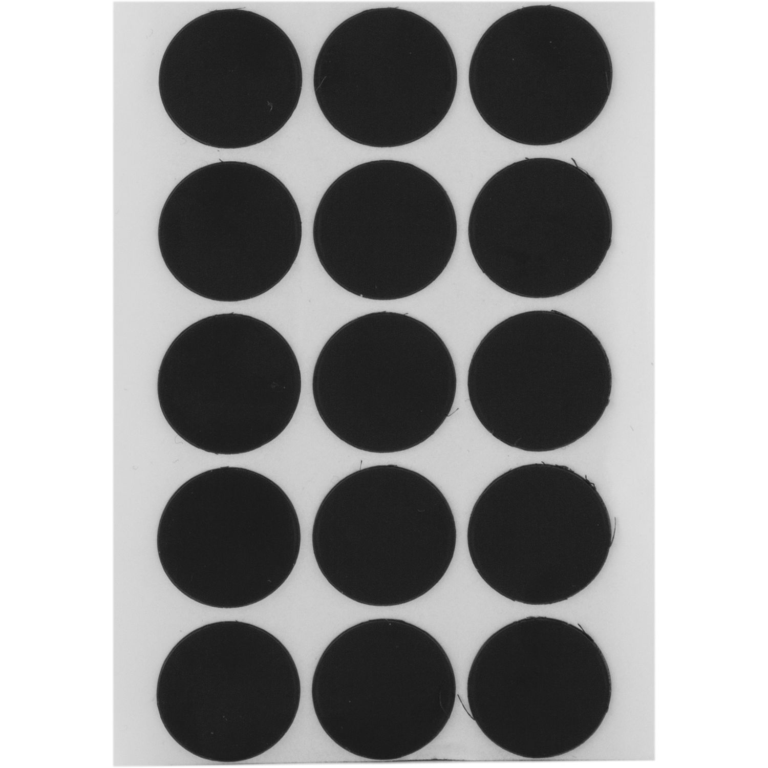 Abdeckkappe selbstklebend, ø20mm, 15 Stück, Kunststoff schwarz