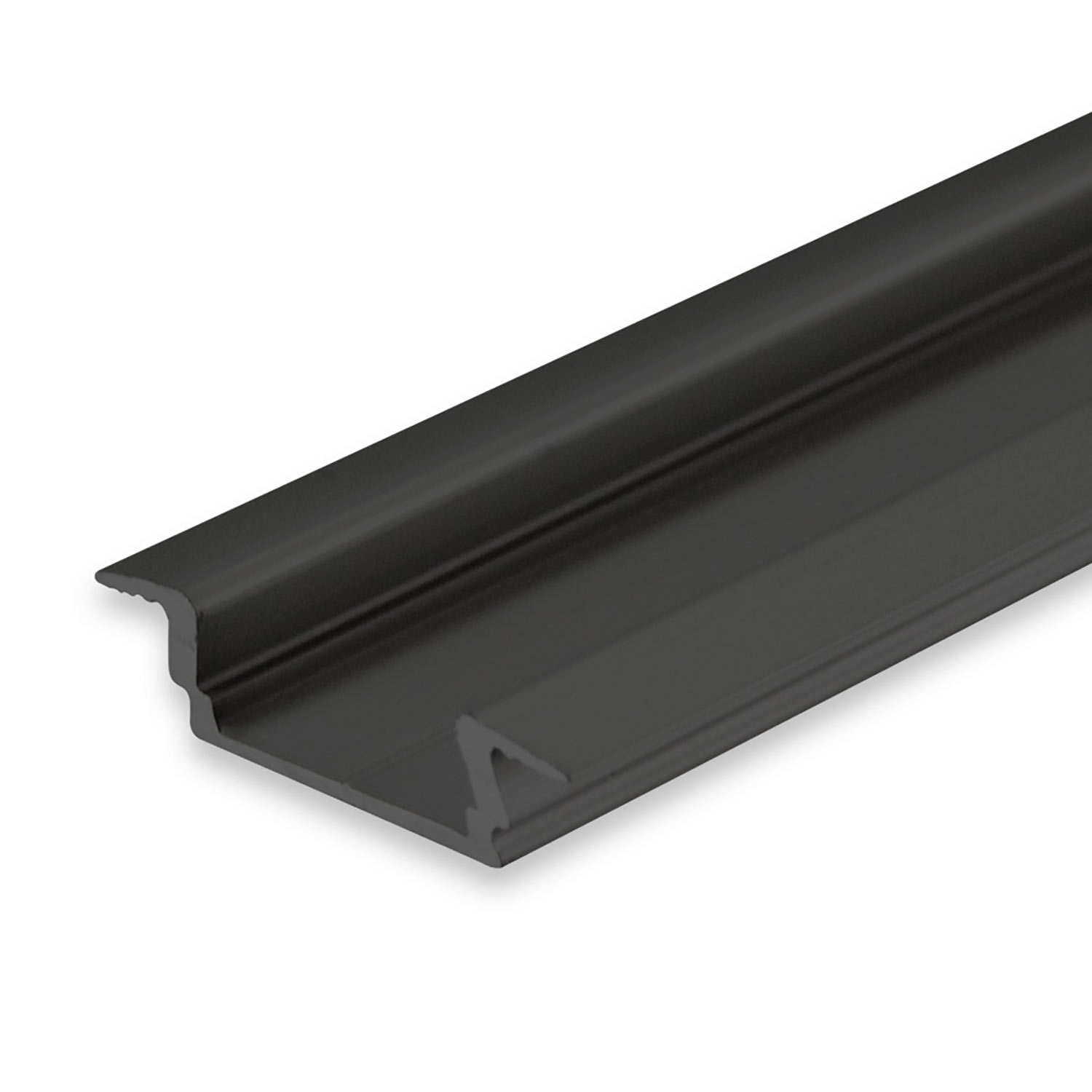 ISOLED LED Einbauprofil DIVE12 FLAT Aluminium schwarz pulverbeschichtet RAL 9005 300cm