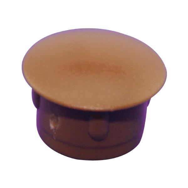 ninka Abdeckkappe für Blindlöcher, Außen-ø 13, Schaft-ø 10, Kunststoff braun RAL 8007 (100 Stück)