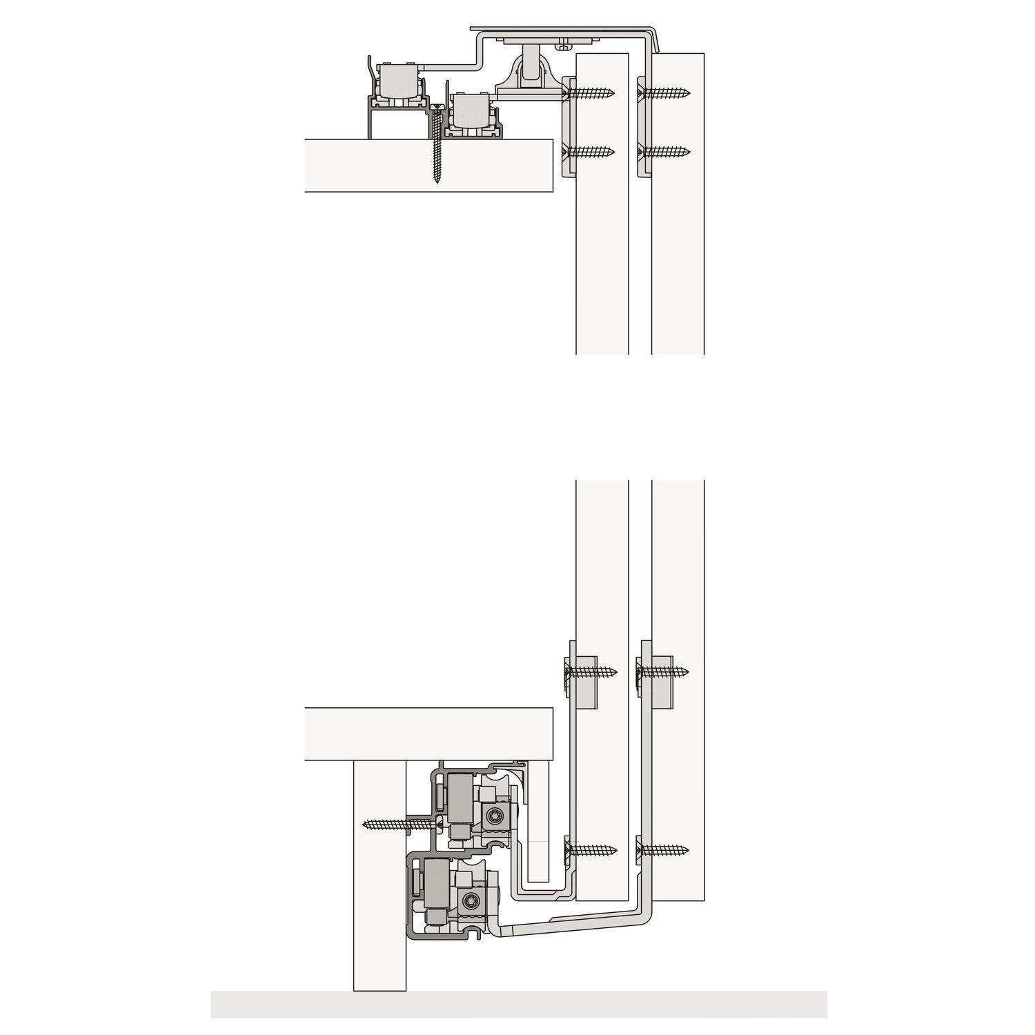 Hawa HAWA Combino 65 H FS Beschlägegarnitur 1400 x 2600, 3 türig untenlaufend
