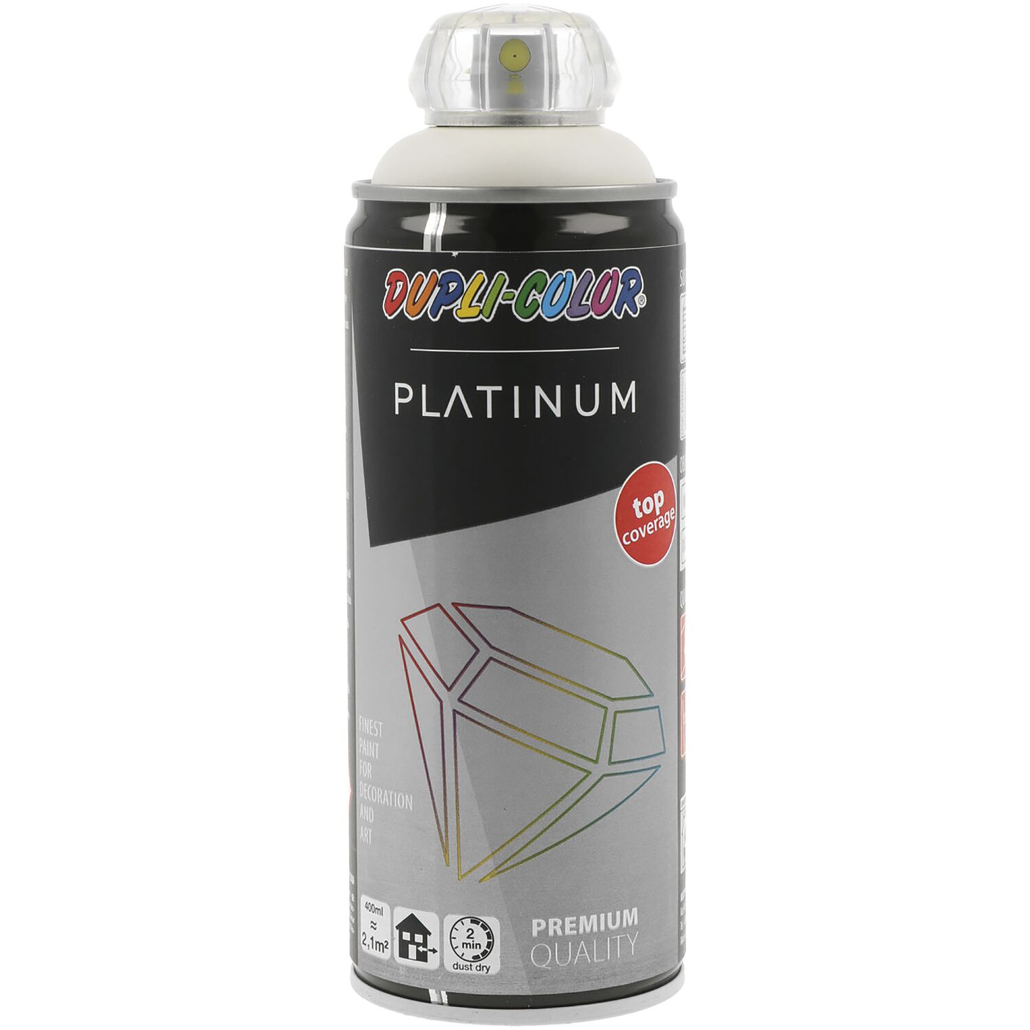 Dupli-Color Lackspray Platinum reinweiß seidenmatt 400ml / RAL 9010