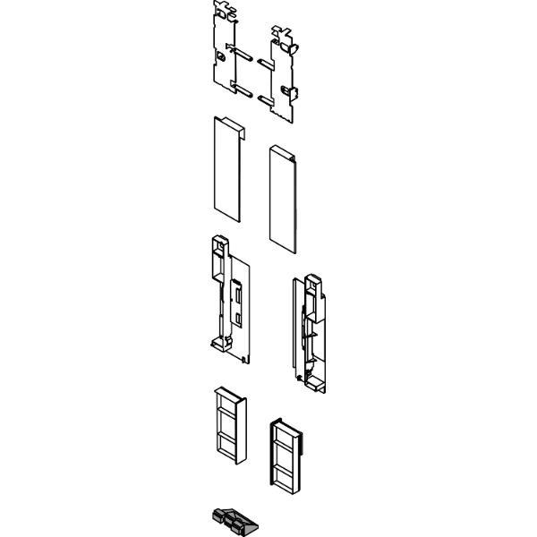 blum LEGRABOX Fronthalter Innenauszug mit Einschubelement Höhe C, Seidenweiß