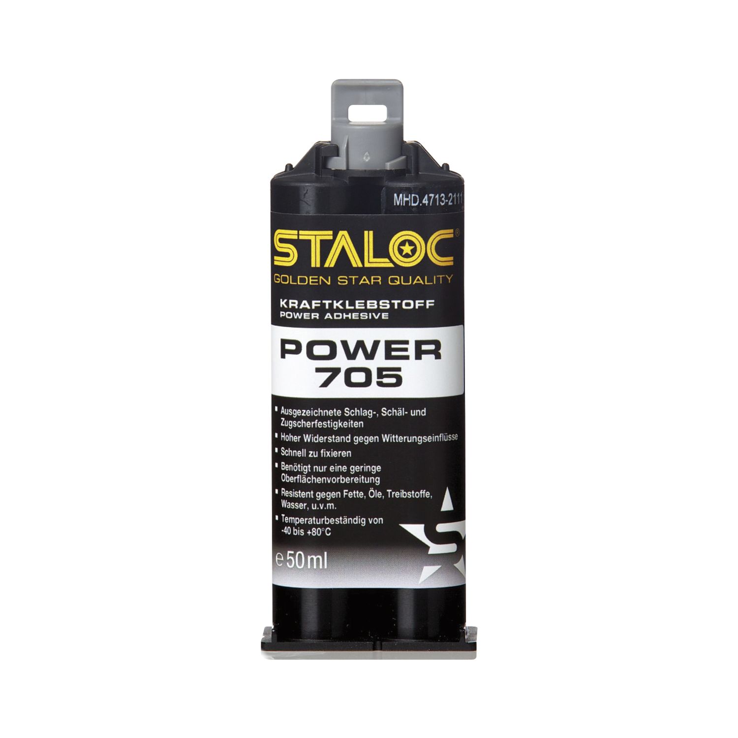 STALOC 2K Klebstoff Power 705 50ml transparent + Mischer (50 ml)