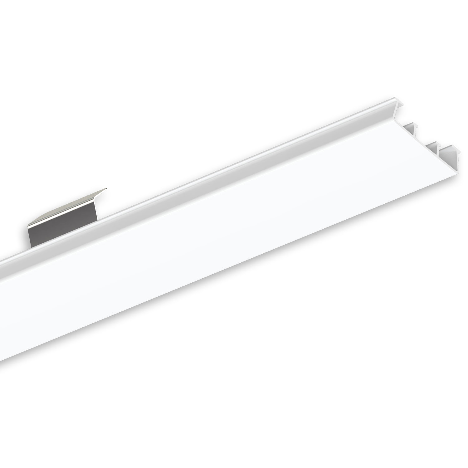 ISOLED FastFix LED Linearsystem R XL Blindabdeckung für Balkenaufnahme inkl. 2 erhöhte Metallclips 1