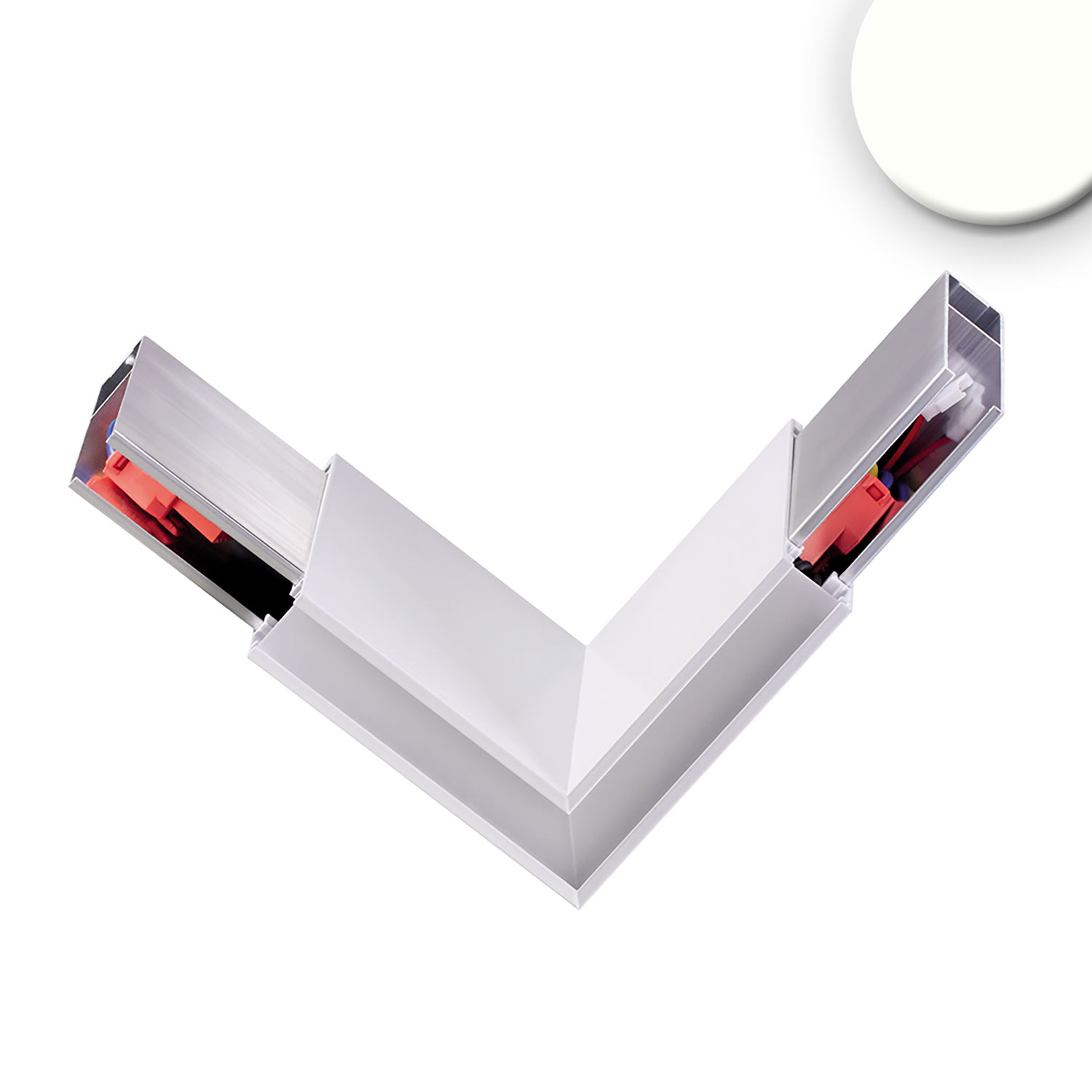 ISOLED Eckverbinder 90° prismatisch für Hängeleuchte Linear Up&Down 3W weiß neutralweiß