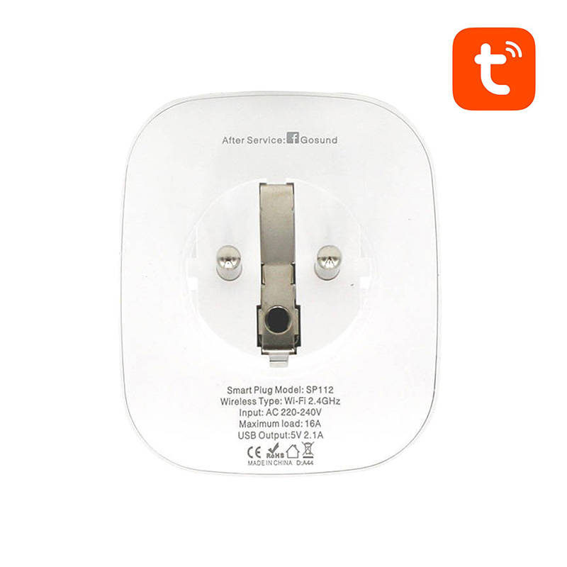 Gosund Smarte Steckdose 16A 2xUSB WiFi Tuya