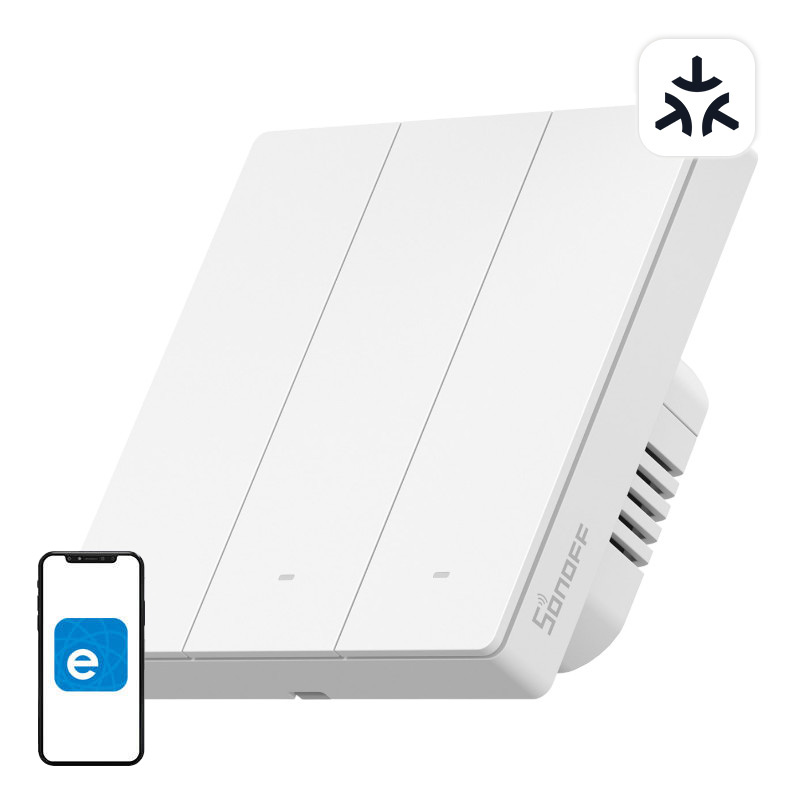 Sonoff SwitchMan Smart Wandschalter M5 86 Matter 3fach weiß