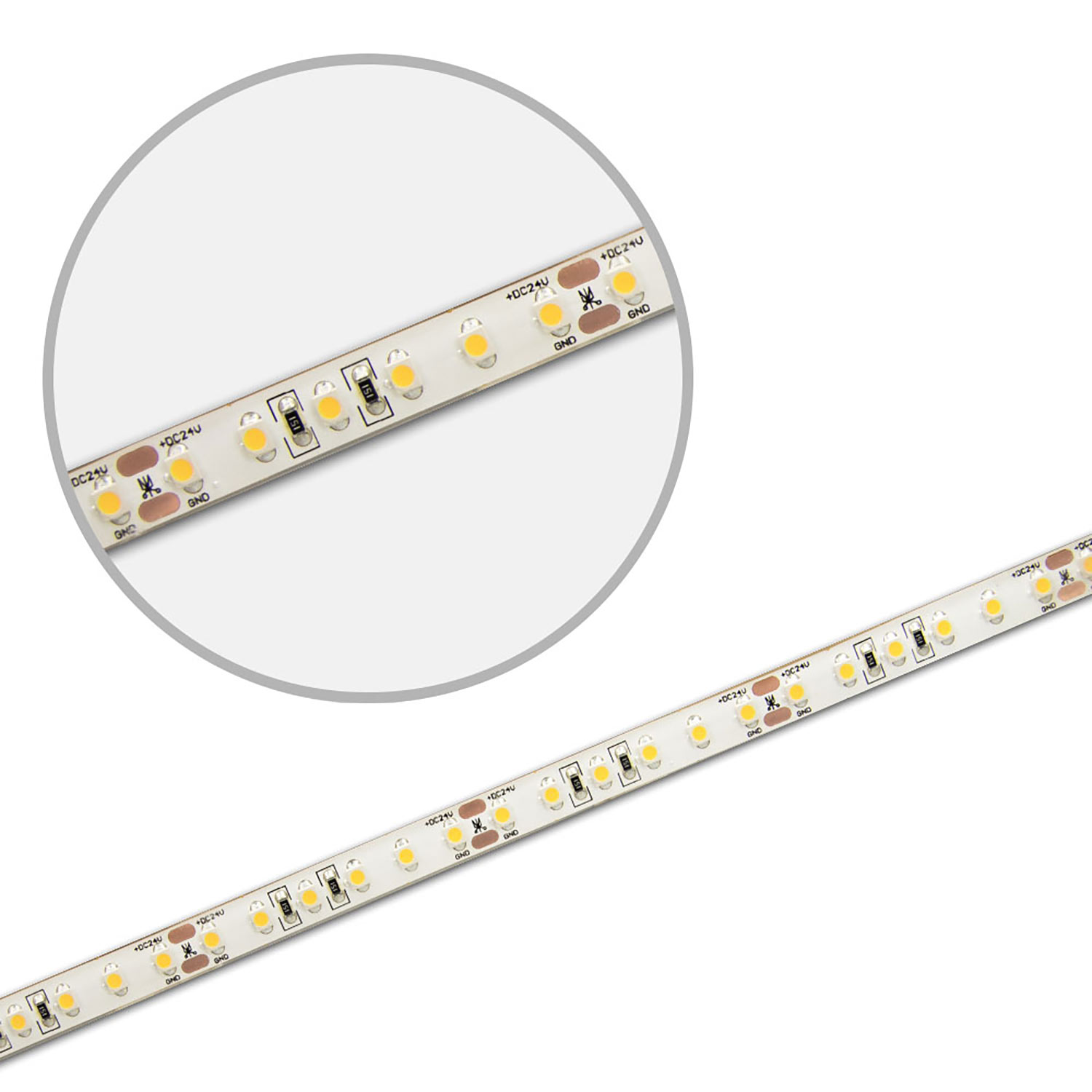 ISOLED LED AQUA827 Flexband 24V DC 10W IP68 2700K 5m Rolle 120 LED/m