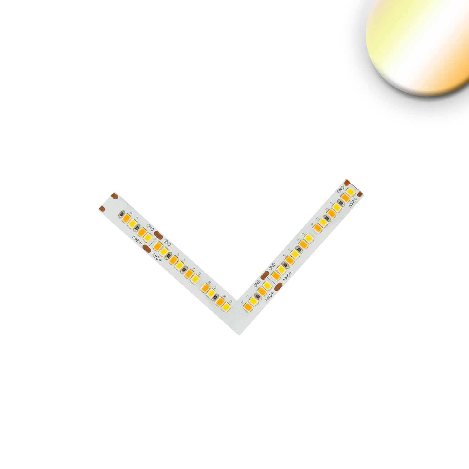 ISOLED Eckverbindung leuchtend 1,5W für CRI919/940 MiniAMP CCT Flexband 2 polig 24V DC 7W+7W IP20 ISOLED Eckverbindung leuchtend 1,5W für CRI919/940 MiniAMP CCT Flexband 2 polig 24V DC 7W+7W IP20