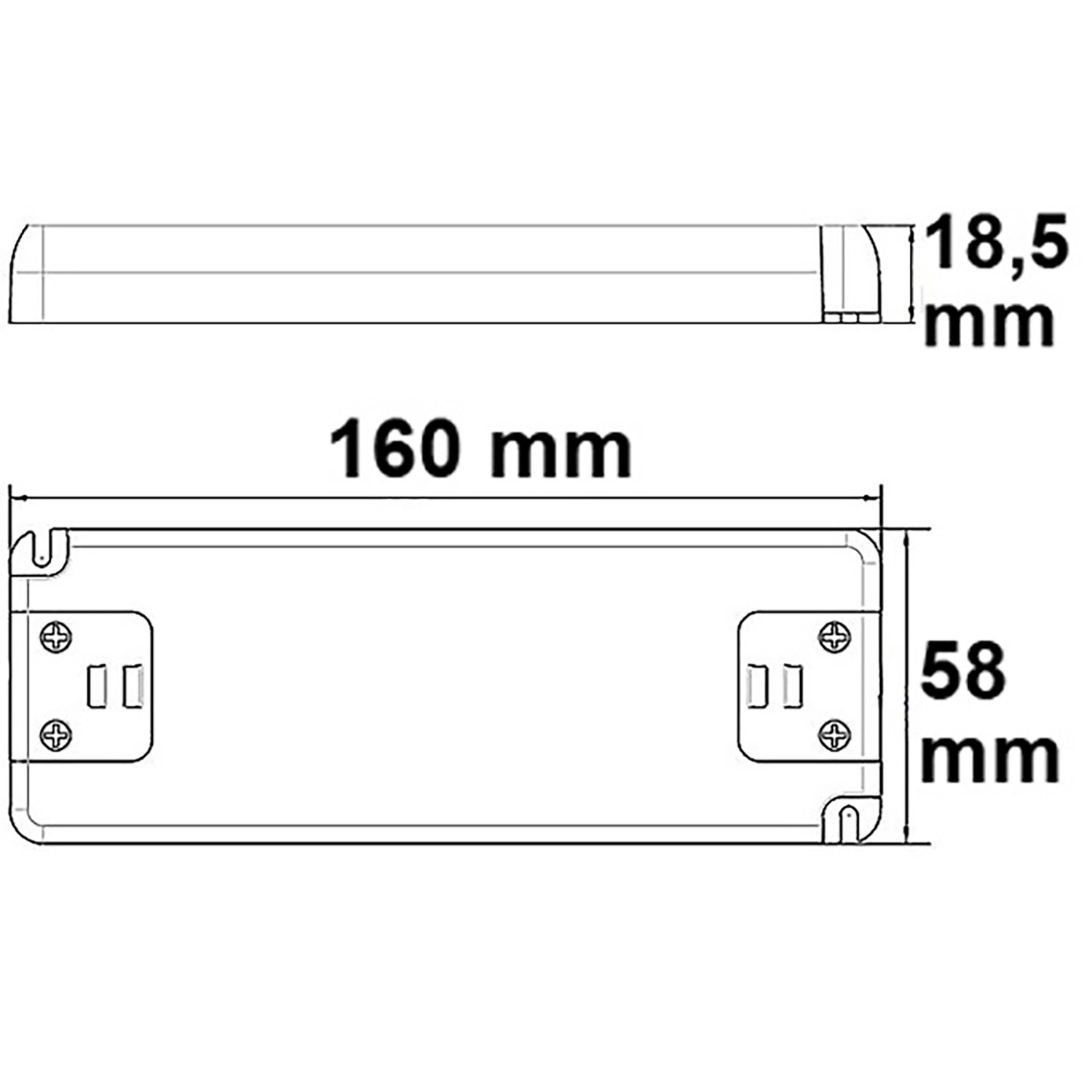 ISOLED LED Trafo 12V/DC 0-50W SELV ultraflach