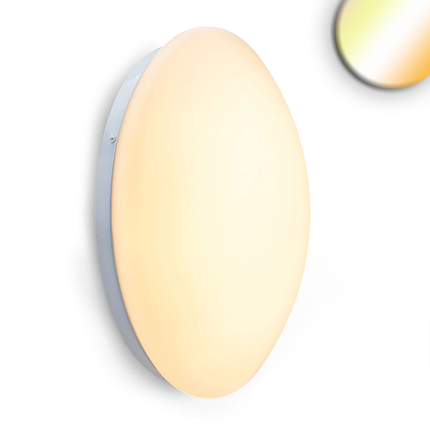 ISOLED LED Decken/Wandleuchte weiß rund 18W DN340 IP42 ColorSwitch 2700|3000|4000K