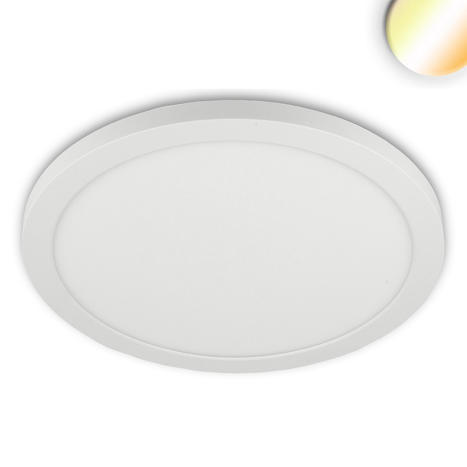 ISOLED LED Aufbau/Einbauleuchte Slim Flex 24W weiß ColorSwitch 3000|3500|4000K