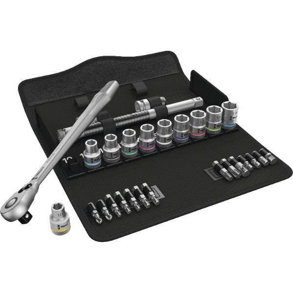 Wera Steckschlüssel-Satz Zyklop Metall 1/2" mit Umschaltknarre 29-teilig