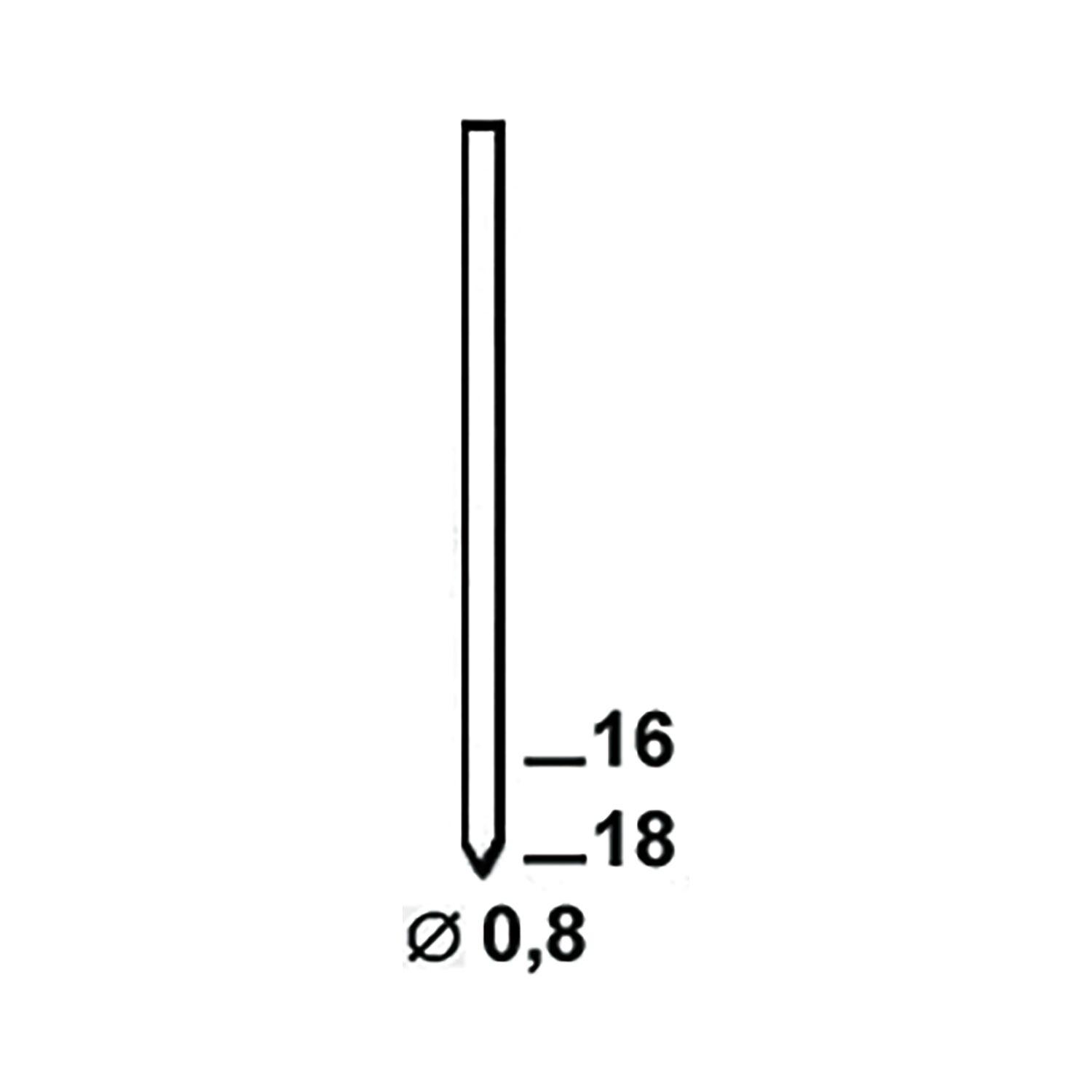 ALSAFIX Stifte BE 18 mm aus Stahldraht stanox (14000 St) (14 TS)