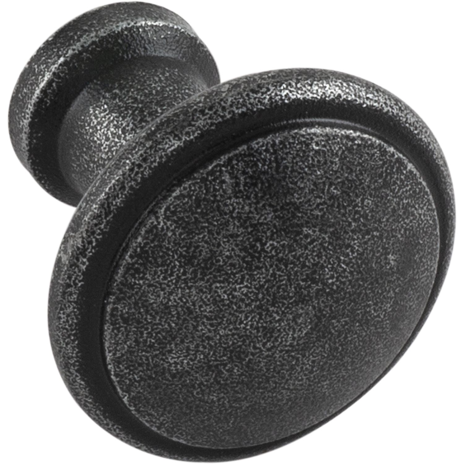 Halcö Knopf Söll ø 40 mm, Tiefe 32 mm, Eisen verzinkt schwarz passiviert