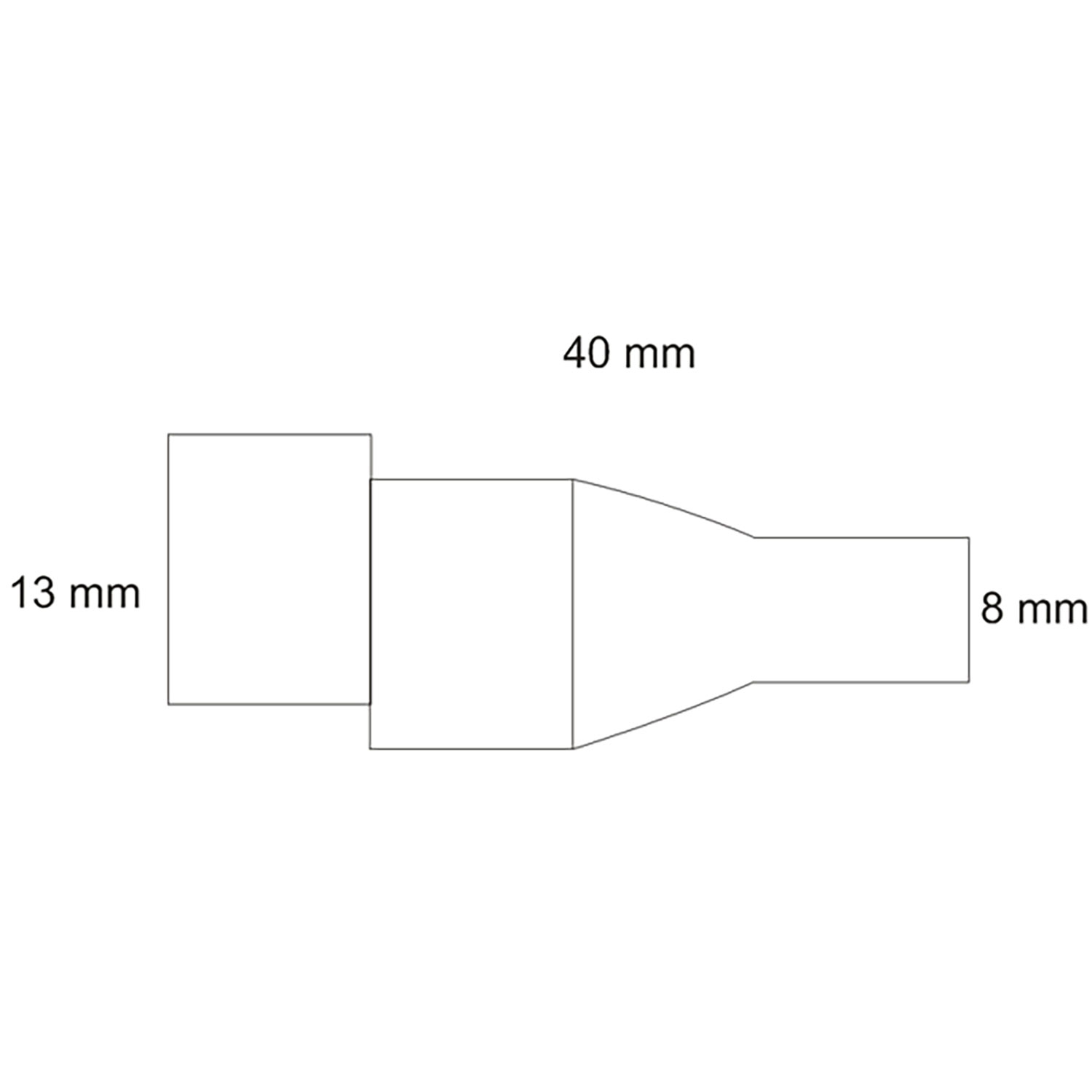 ISOLED Rundbuchseadapter FEMALE 2-polig auf Klemme