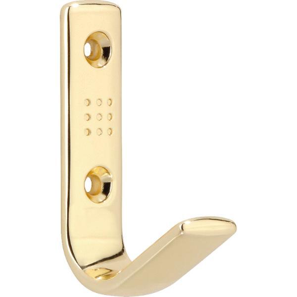 SIRO Mantelhaken Gamma Breite 18mm Höhe 69mm Zinkvermessingt poliert