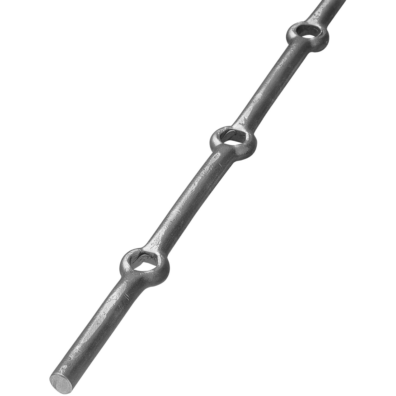 IAM DESIGN Lochstab, rund ø 12mm, Lochabstand 120mm, 2000 mm, Schmiedeeisen