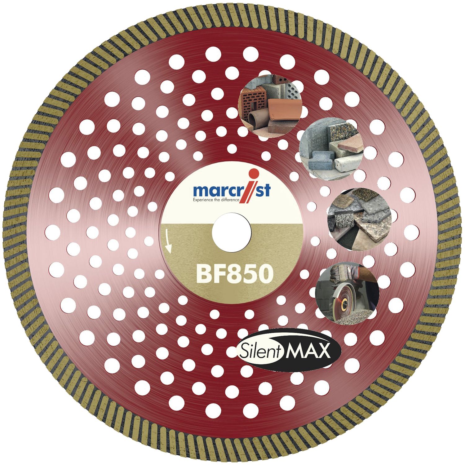 Marcrist Diamant-Trennscheibe BF850 SilentMax 230 x 22,2 mm Baumaterialien