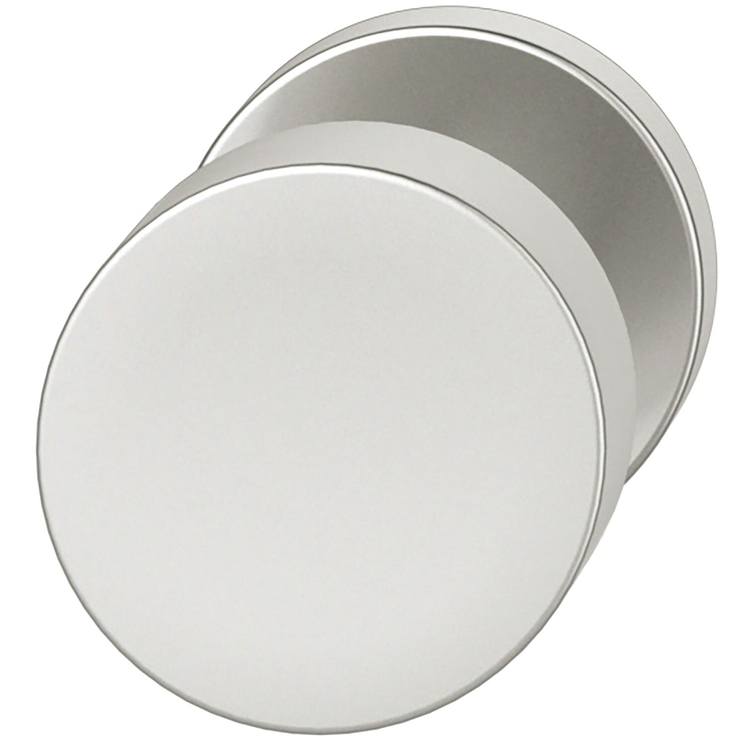FSB FSB Türknopf 23 0829 03400 ASL/AGL fest auf Rosette, Aluminium silber eloxiert