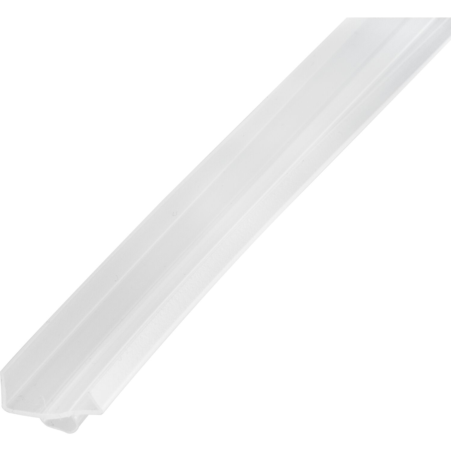 REHAU Sockel-Abschlussprofil 19 mm mit Dichtbalg, Kunststoff transparent (3.5 m)