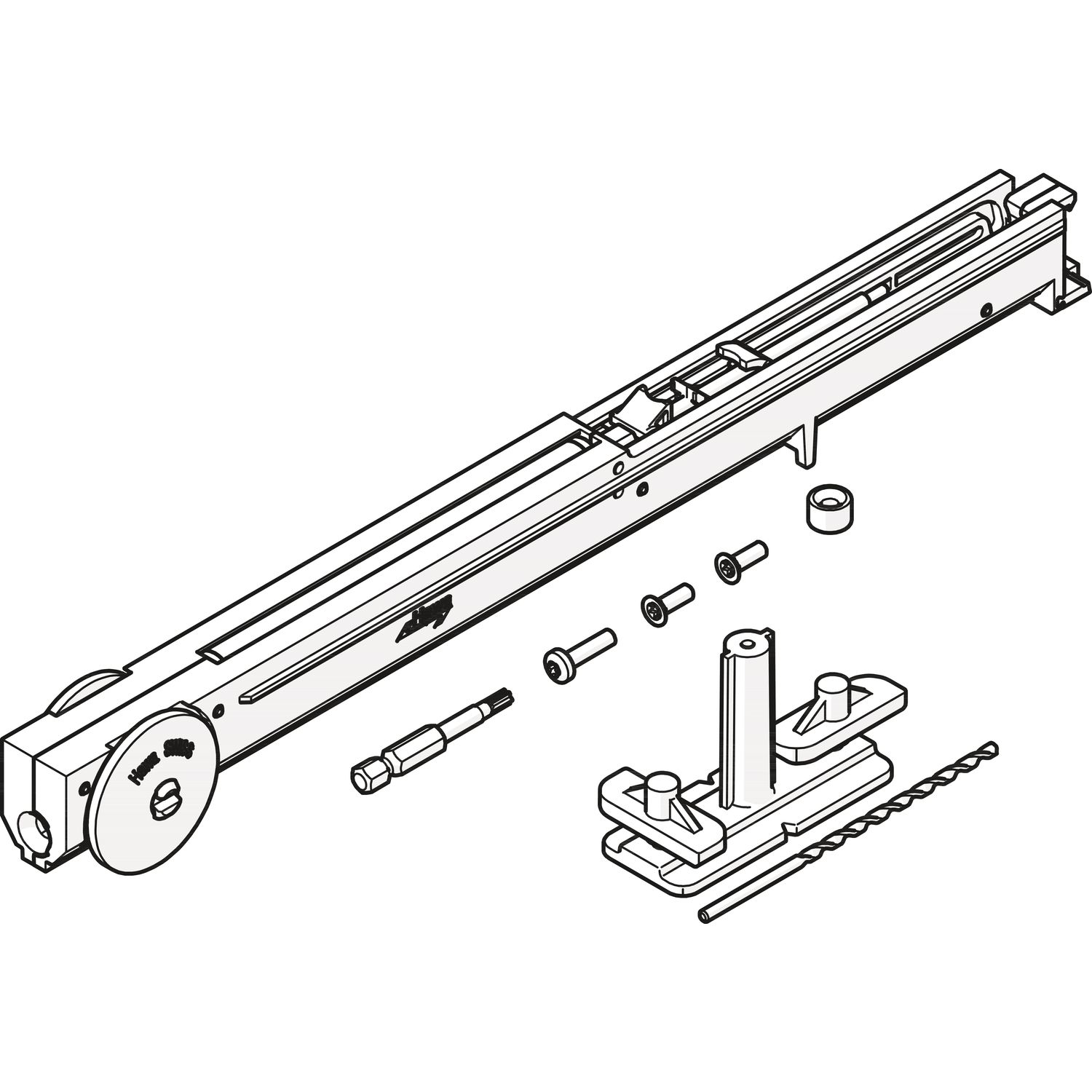 Hawa HAWA Soft Move 120 Einzugsdämpfung bis 120 kg Flügelgewicht