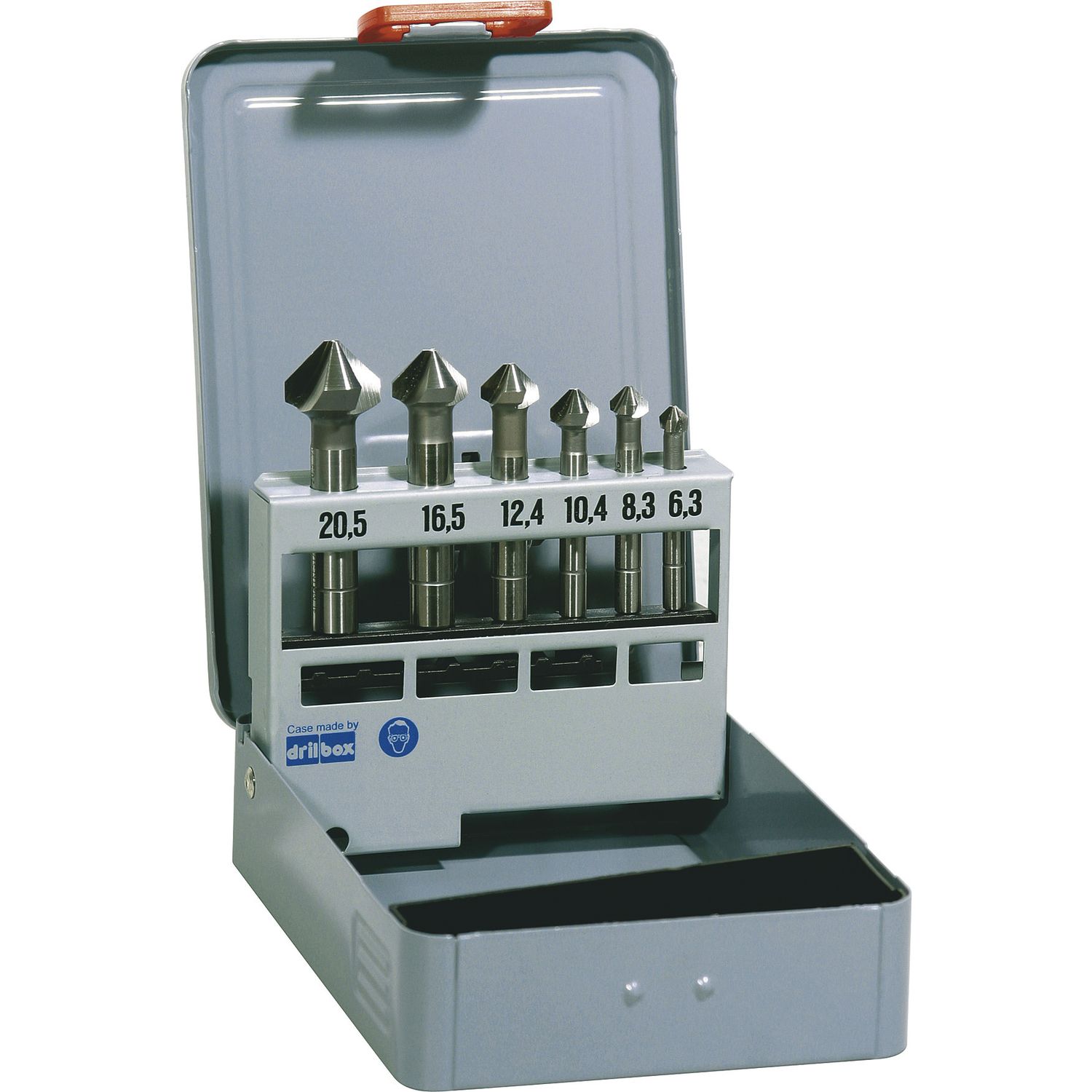 Maykestag Kegelsenker-Satz DIN335C HSS Z=3 90 Grad 6,3-20,5 mm 6-teilig