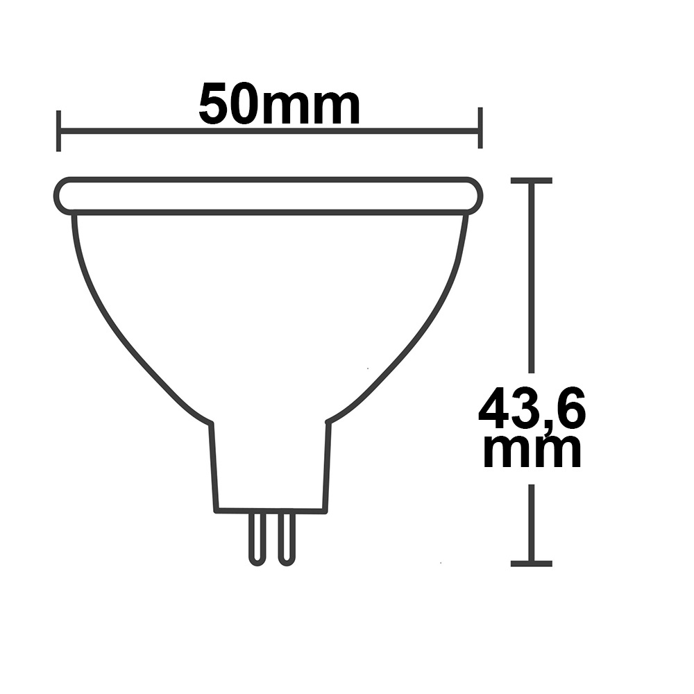 ISOLED MR16 LED Strahler 3,5W 270° opal warmweiß