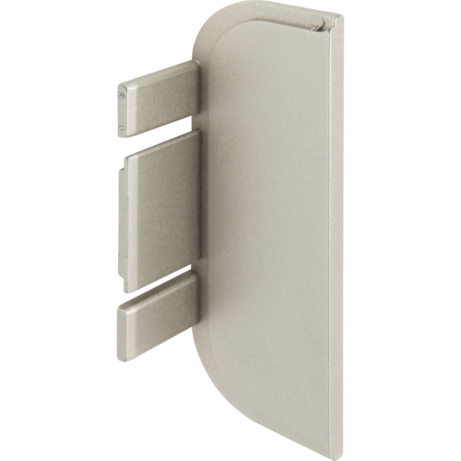 ninka Endkappe Aktor C-Profil, Kunststoff edelstahlfarbig