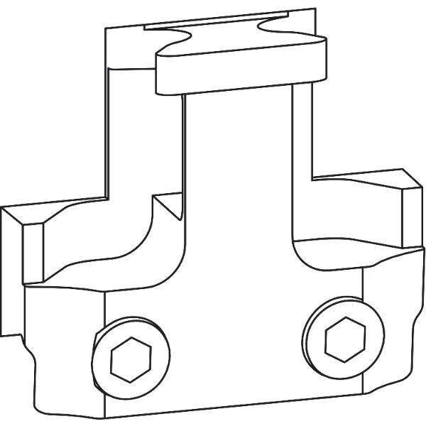 GU -966/200 Steuerteil, Zinkdruckguss silberfärbig