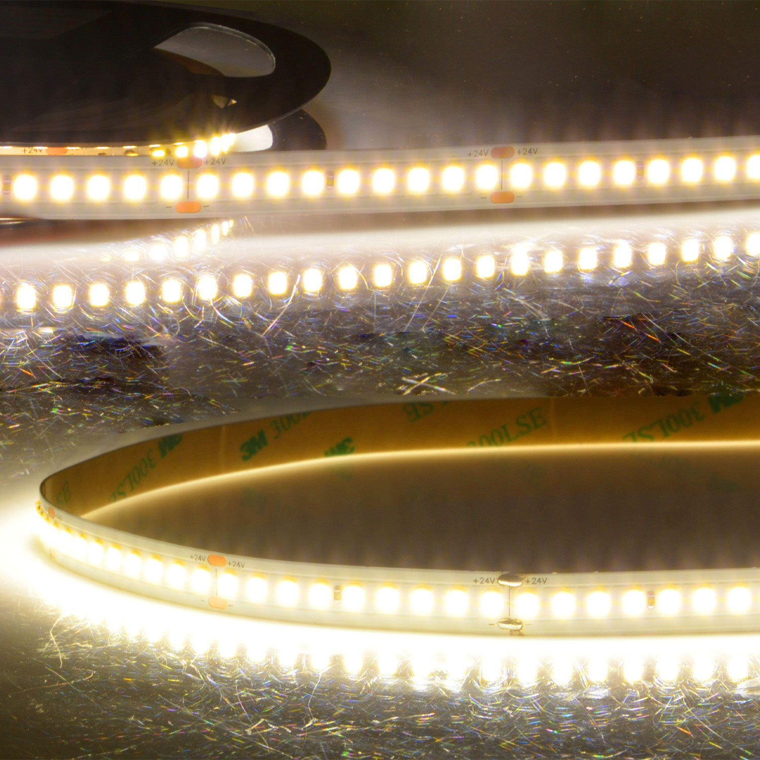 ISOLED LED HEQ830 Flexband 200 lm/W 24V DC 6W IP20 3000K 5m Rolle 180 LED/m