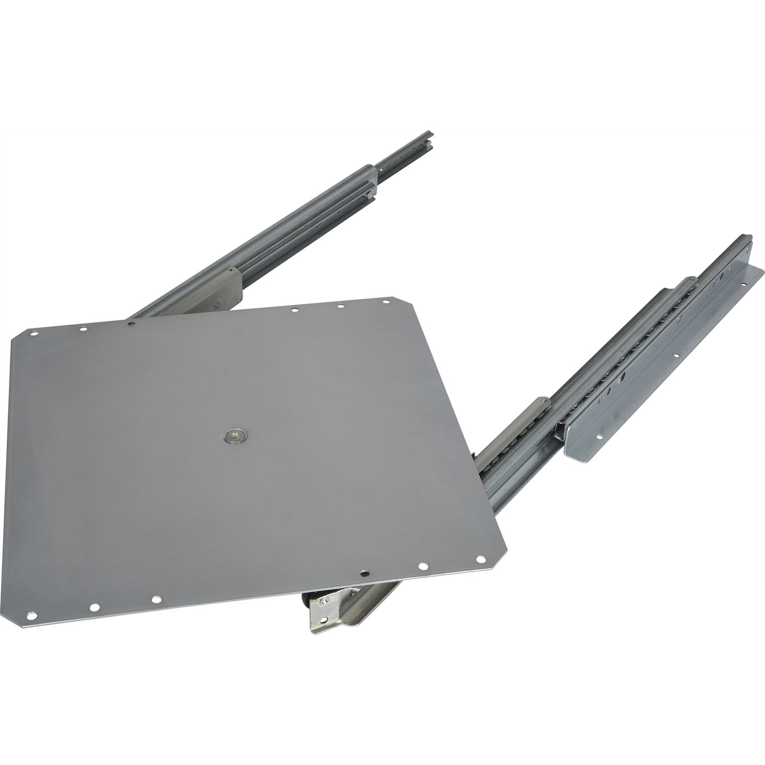 OMGE TV-Vollauszug 320 x 320 mm Stahl silber RAL 9006