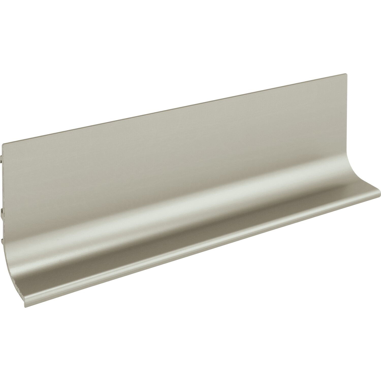 Griffmulde Aktor L-Profil horizontal, Länge 2500 mm, Aluminium Edelstahl Effekt